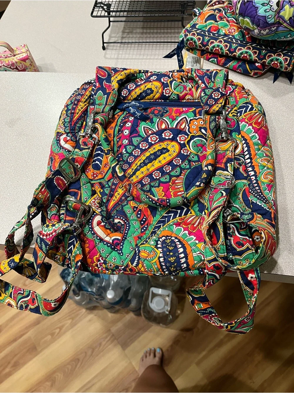 Vera Bradley Paisley Quilted Backpack